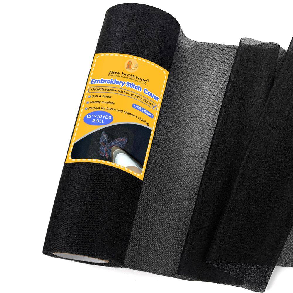 Capa de costura bordada New brothread Soft & Cozy Black