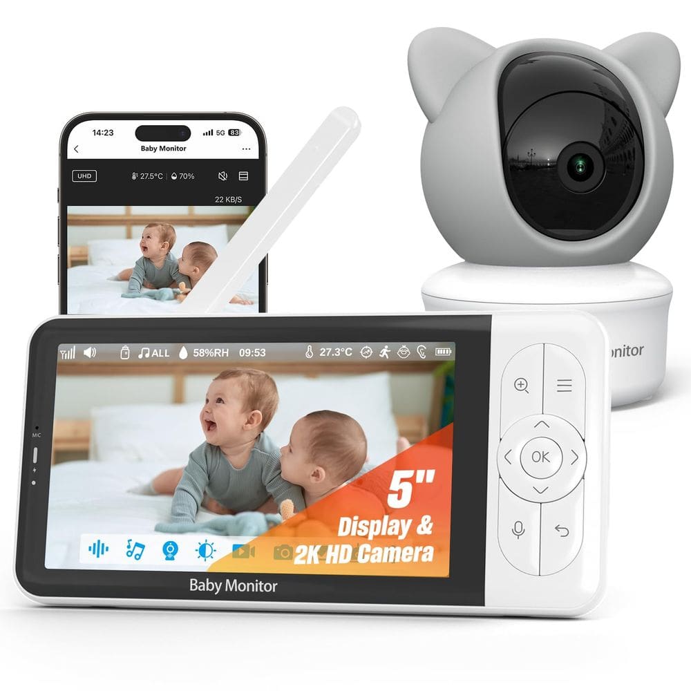 Monitor de vídeo para bebês iFamily Smart 2K Night Vision WiFi