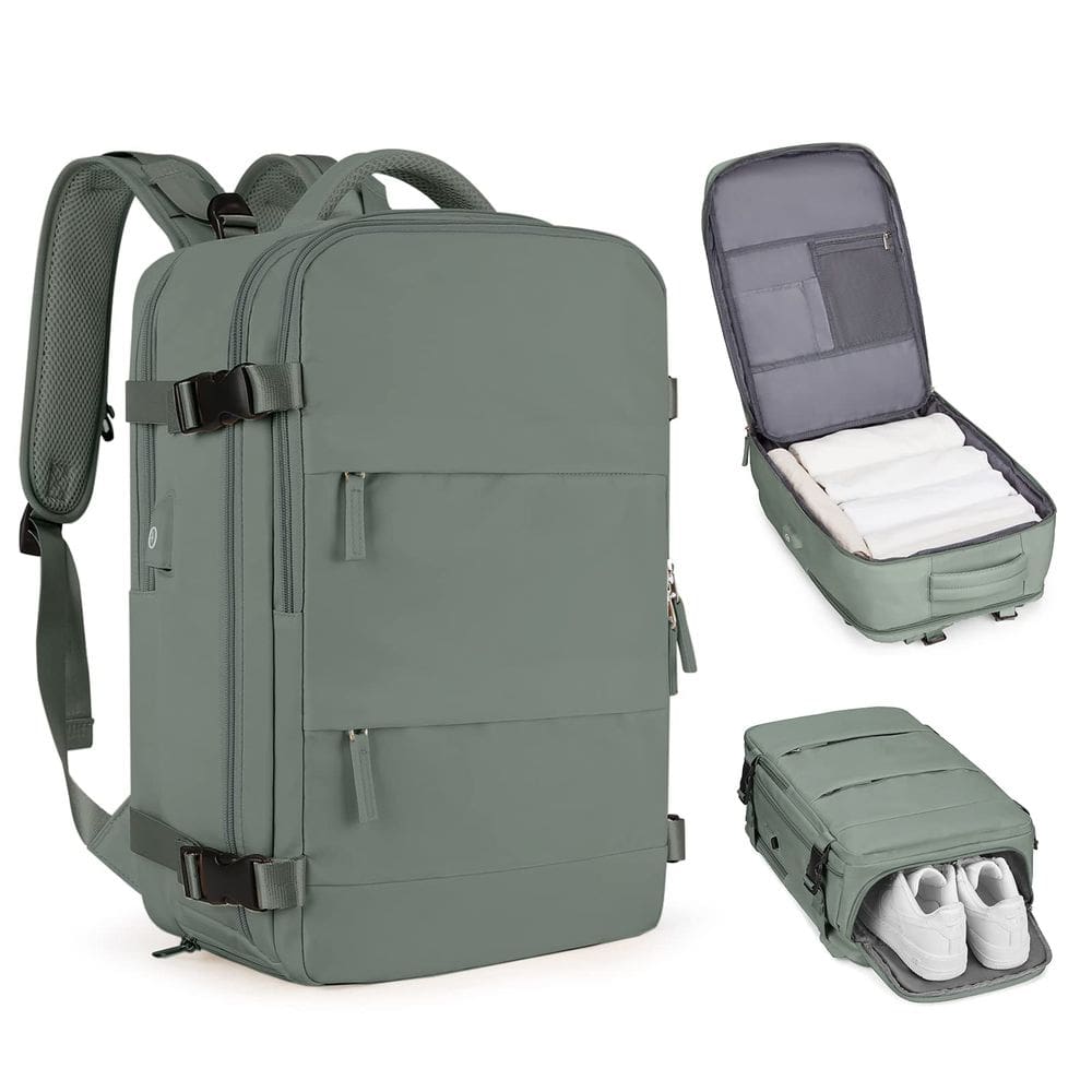 Mochila de viagem Coofay Large para mulheres e homens à prova d`água