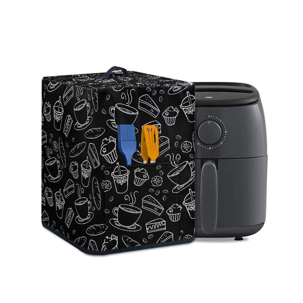 Tampa protetora contra poeira para fritadeira de ar NETILGEN Coffee Bread Black