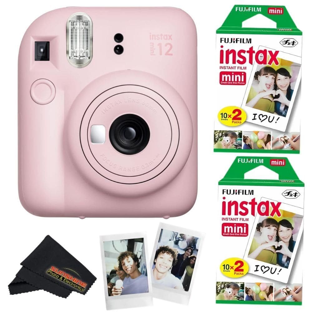 Câmera Fujifilm Instax Mini 12 com filme Fujifilm 40 folhas