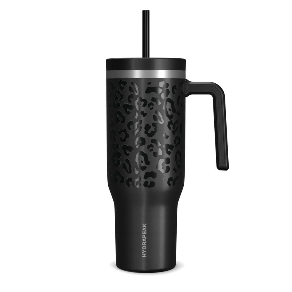 Garrafa de água Hydrapeak Voyager 1.2L em aço inoxidável Black Leopard