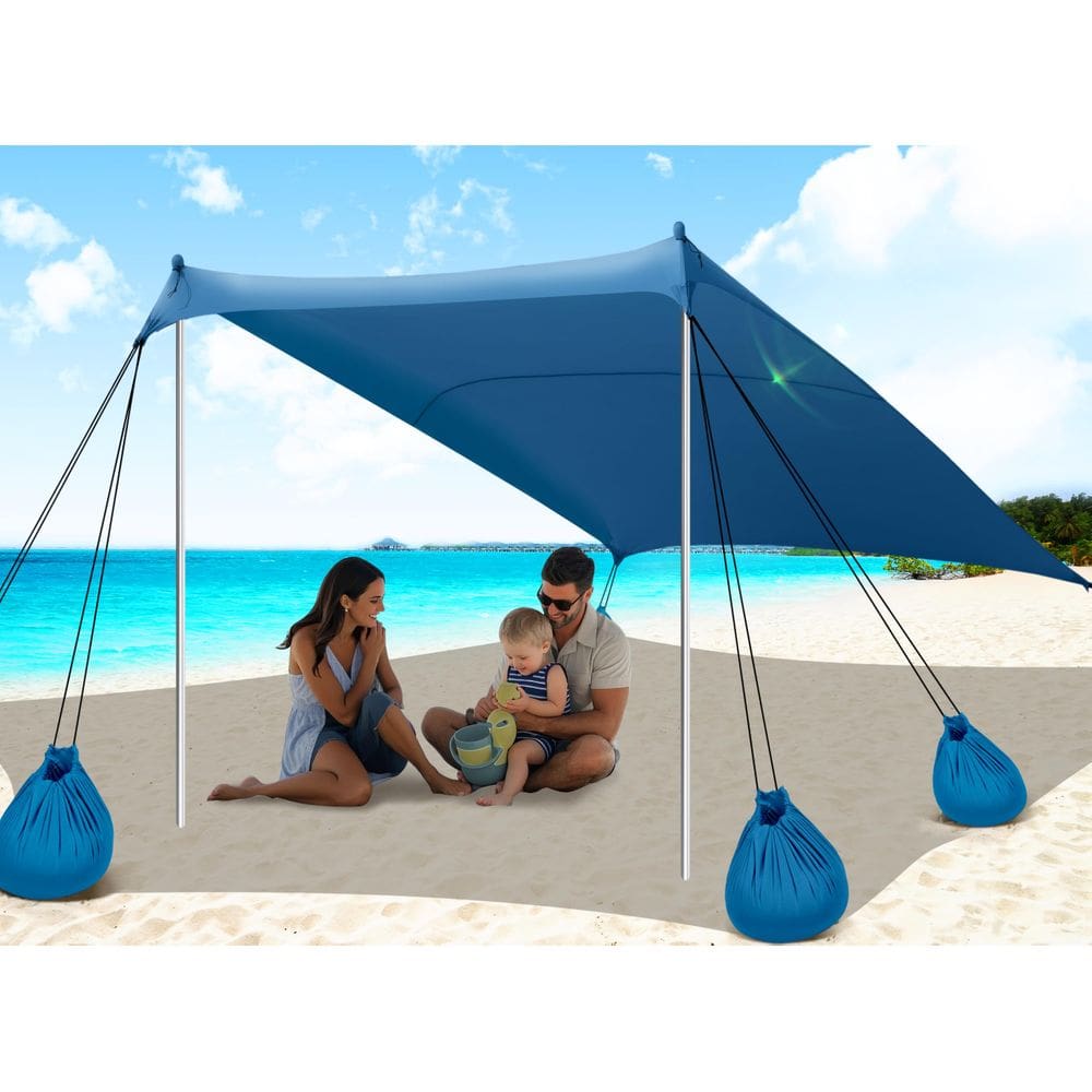 Barraca de praia Vibemo Sun Shelter UPF50+ 3x3m com acessórios