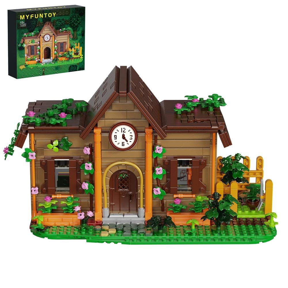 Brinquedo de construção Stardew Community Farmhouse com Junimo 1042 unidades