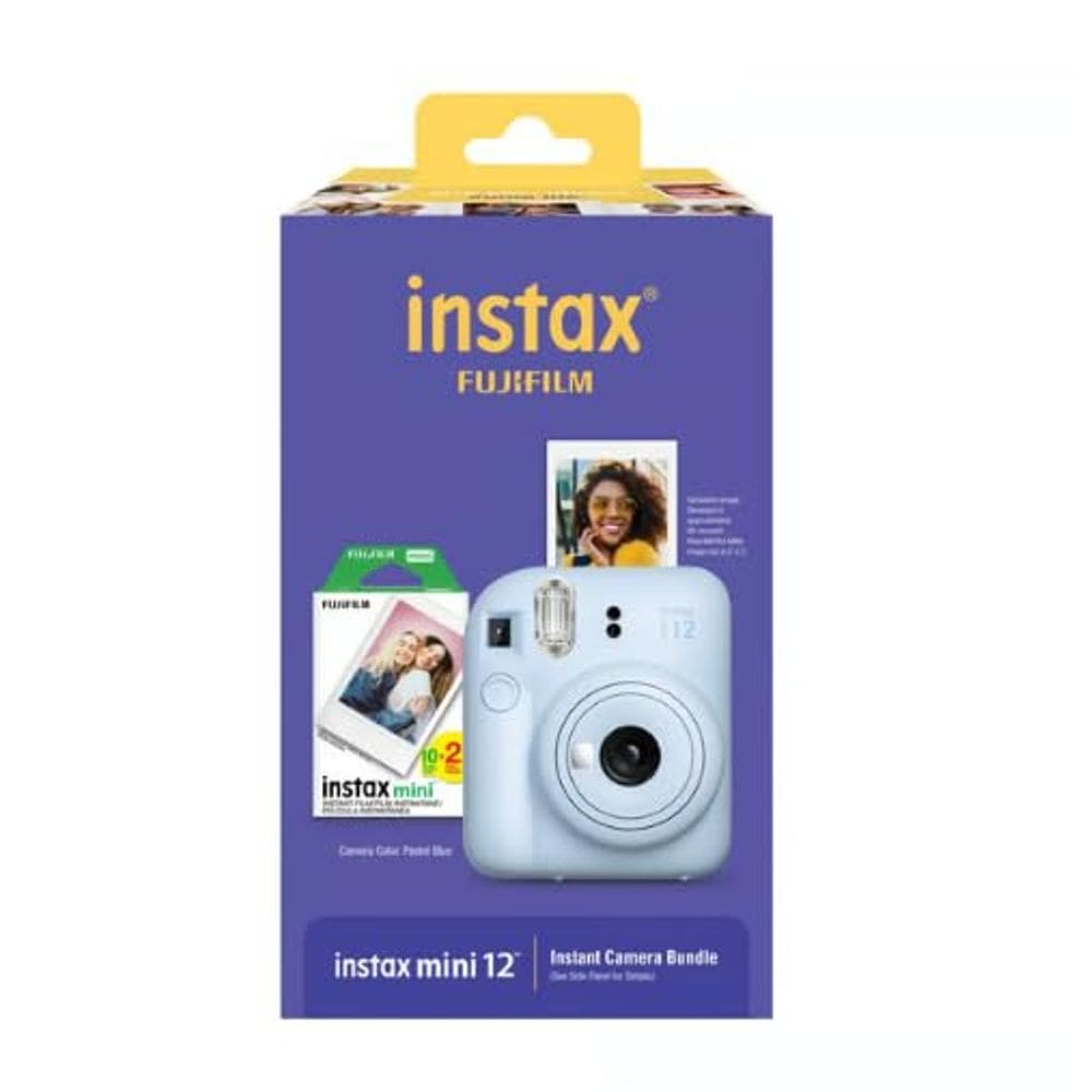 Câmera instantânea Fujifilm Instax Mini 12 com filme bônus de 20 folhas