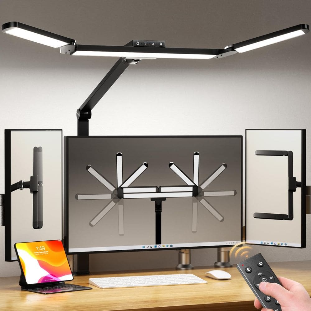 Lâmpada de mesa LED Airlonv para escritório doméstico Stepless Dimming 24W