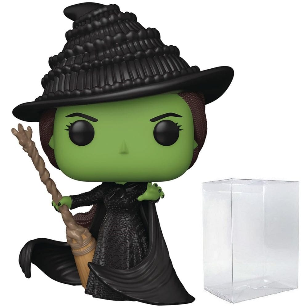 Boneco de vinil POP Movies Wicked Elphaba Funko com caixa de 9,5 cm