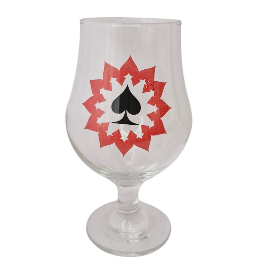 Taça Copo Cerveja Vidro Naipe Espada 400ml + Presente