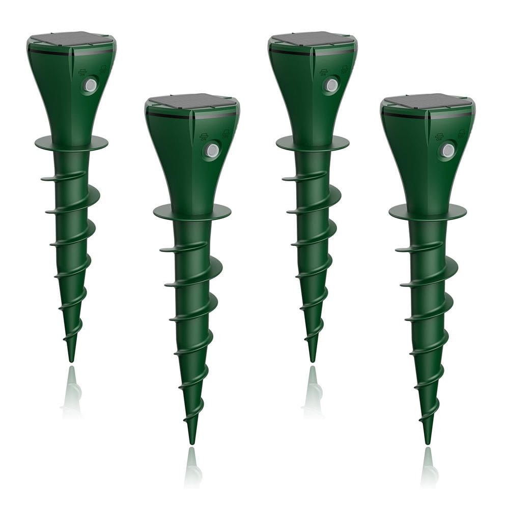 Pacote com 4 unidades alimentadas por energia solar Mole Repellent Stake X-octenol AR08M