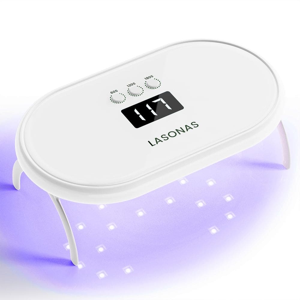 Lâmpada de unhas LED UV LASONAS 24W 3 temporizadores com configuração portátil