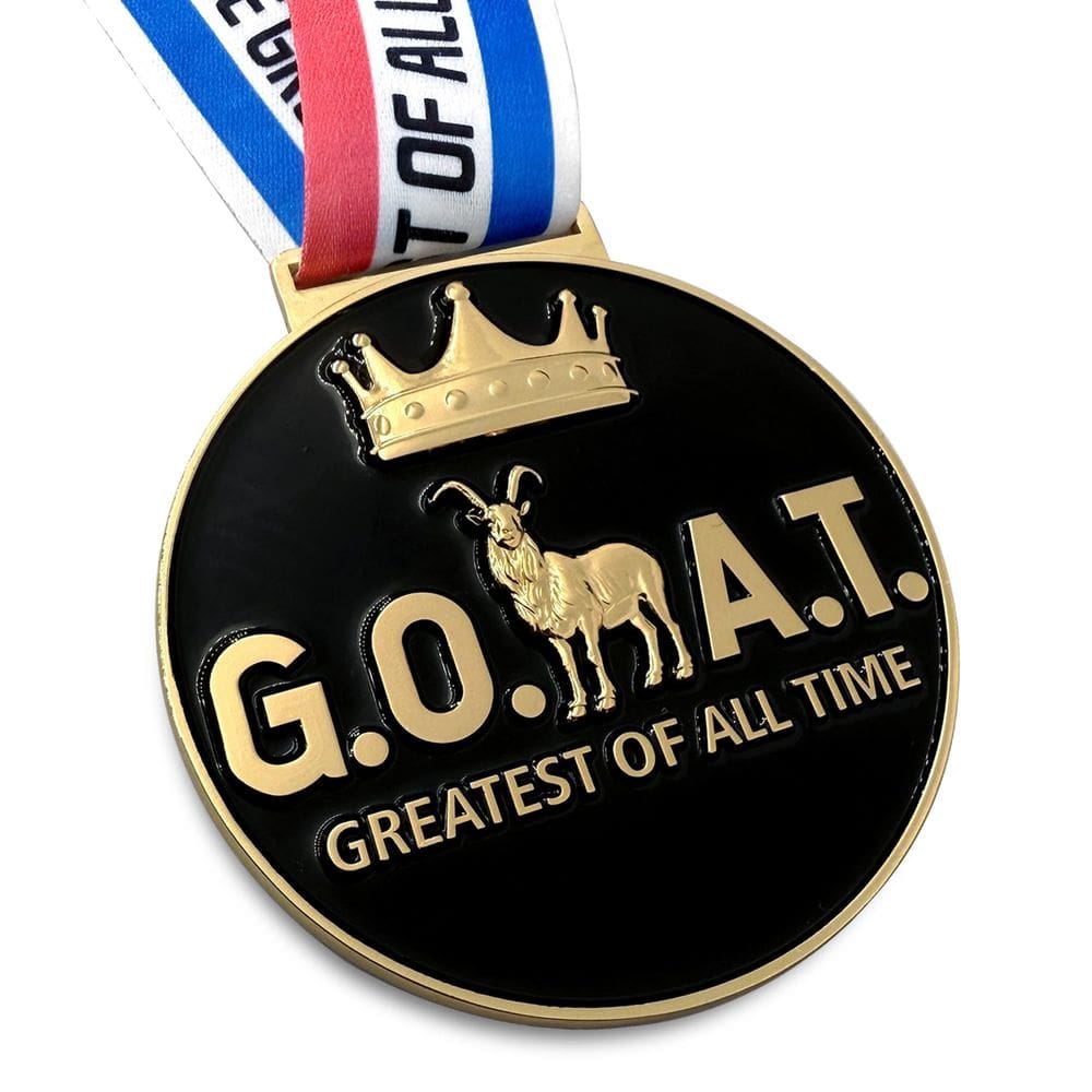 Medalha BSTWARM Goat Medal Troféu do Campeonato Gravado em 3D