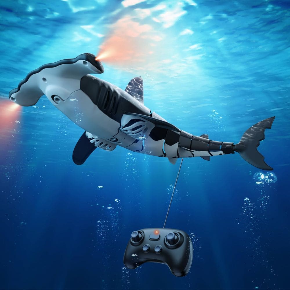 Controle remoto Shark Toy fygurso High Simulation Grey