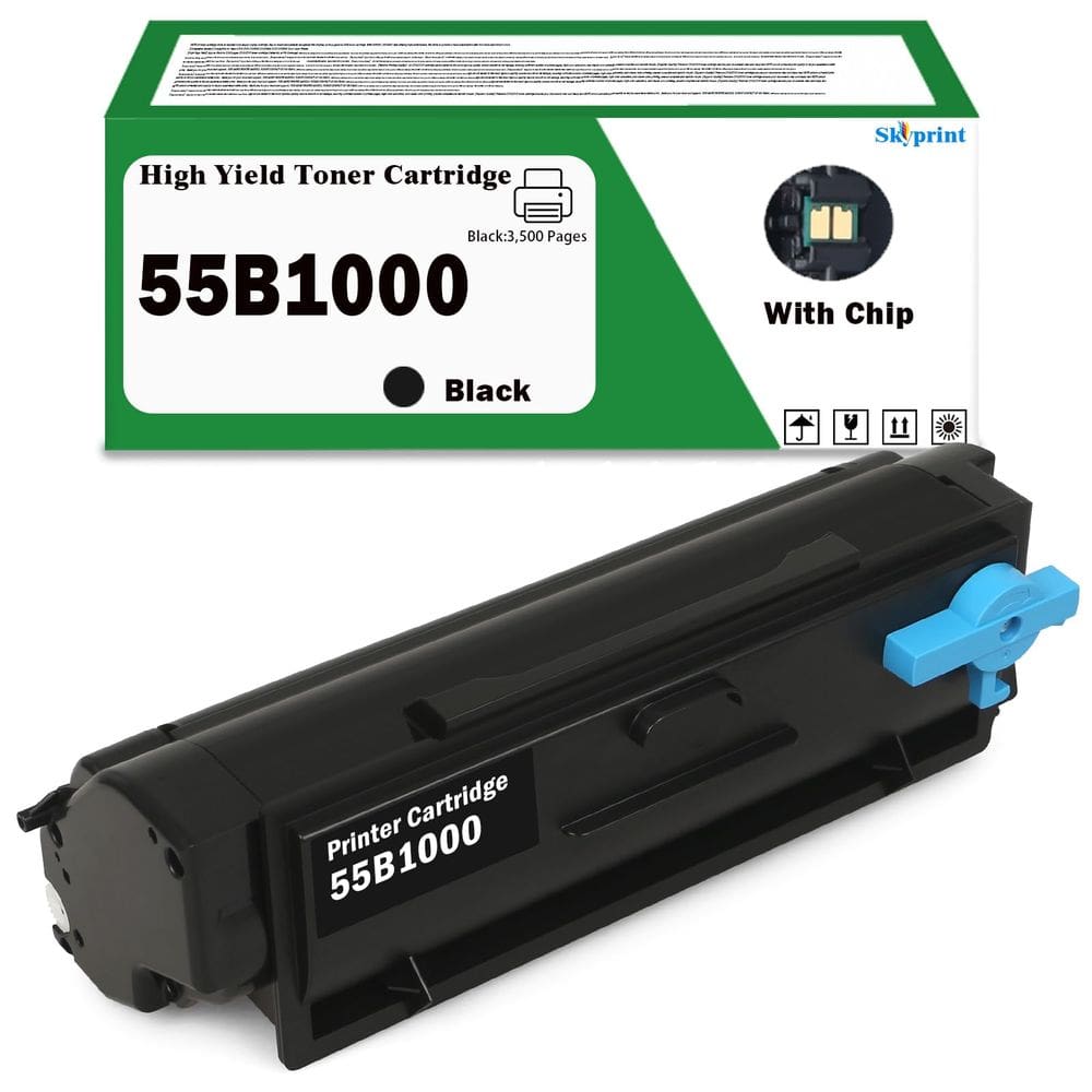 Cartucho de toner SkyPrint 55B1000 preto compatível Lexmark