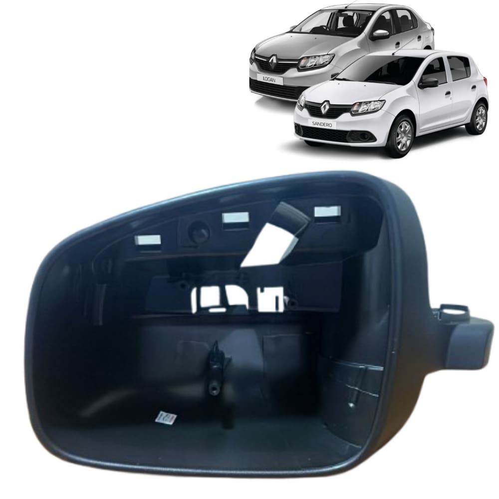 Cabeça Corpo Retrovisor Logan Sandero 2014 A 2019 Esquerdo