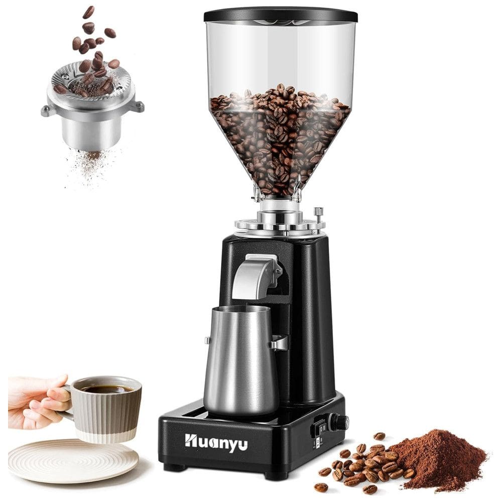 Moedor de Café com 19 Configurações de Moagem, 110V 200W, Huanyu, Preto