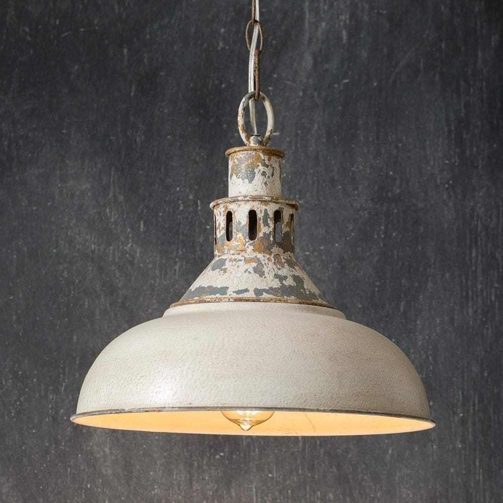 Luminária pendente CTW Home Collection Distressed White Barn