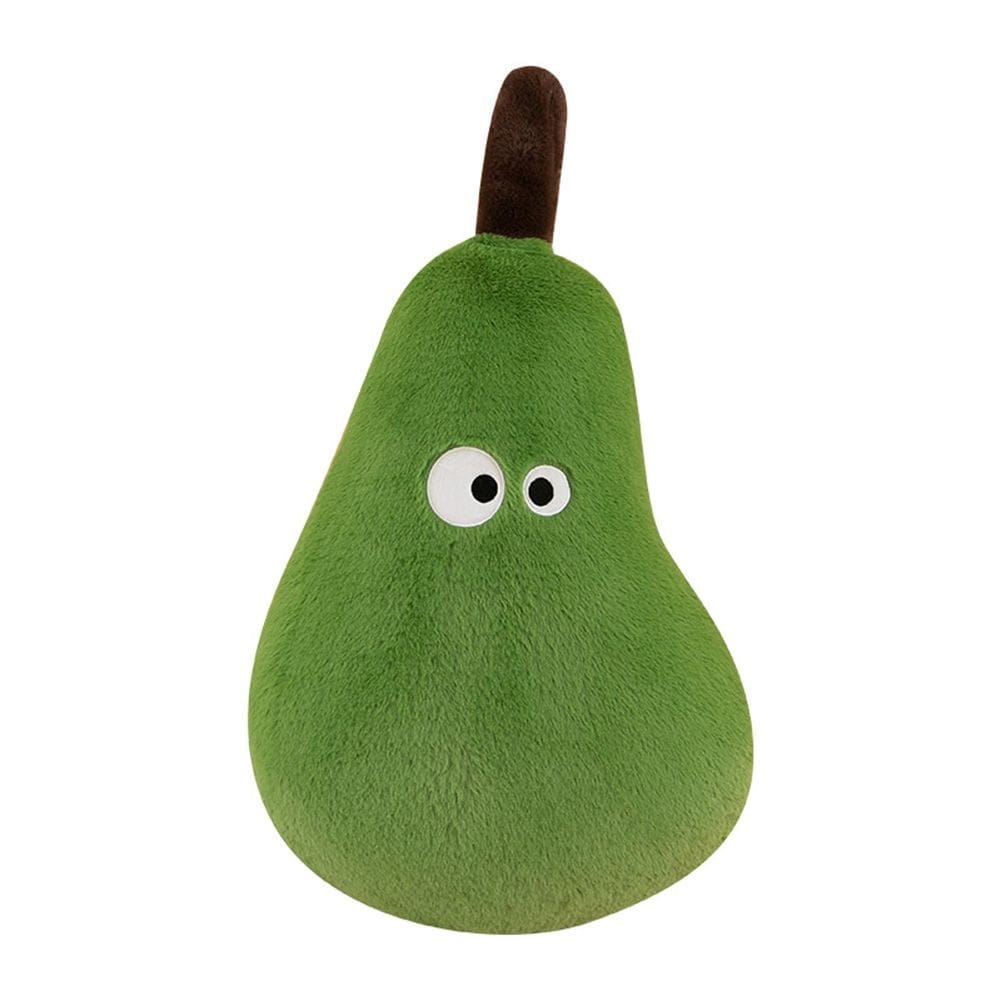 Almofada de pelúcia recheada Pear Fruit Collection 35 cm verde