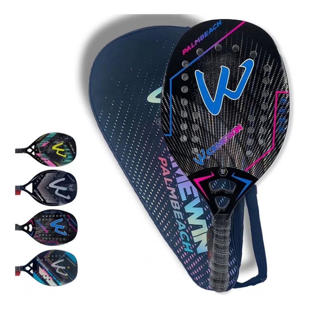 Raquete de tênis de praia Camewin Carbon 3K Professional 320-330g