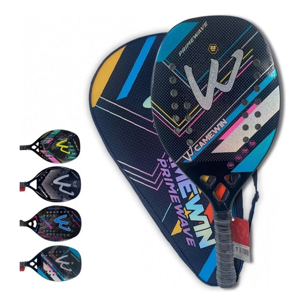Raquete de tênis de praia Camewin Carbon 3K Professional 320-330g
