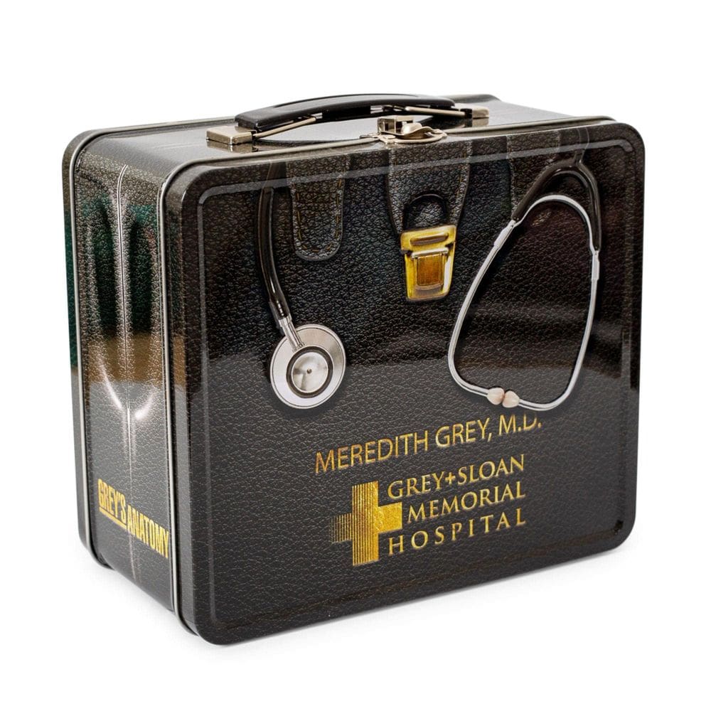 Bolsa de lancheira Toynk Grey`s Anatomy Doctors Bag Metal Tin