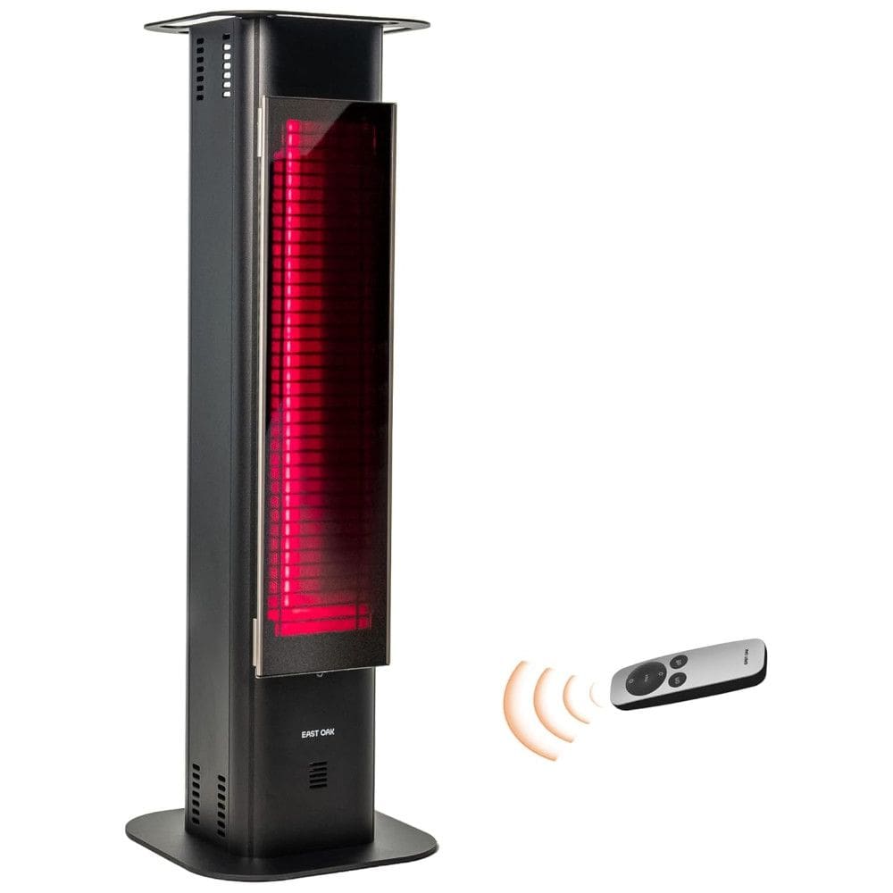 Aquecedor Externo Elétrico com Vidro Nano Cristal, 3 Modos de Aquecimento, Proteção Contra Tombamento e Superaquecimento, 110V 1500W, EAST