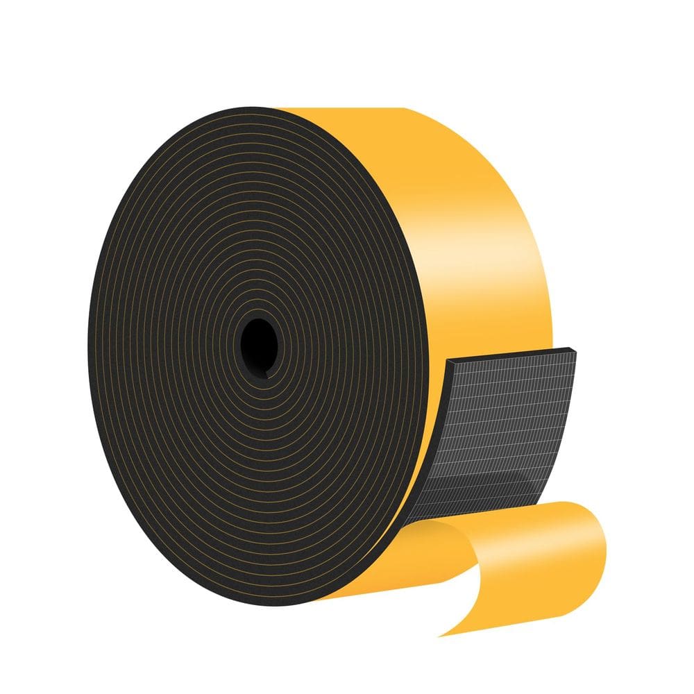 Vedação de porta Weather Stripping MIKONIYA Black 5 cm x 0,3 cm x 4,6 m