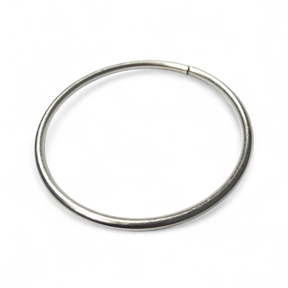 Pulseira de Metal Idé Prata Grande Proteção Assentamento 8cm