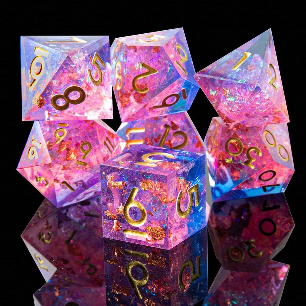 Conjunto de dados YEMEKO Sharp Edge DND 7 Accessories Dungeons Dragons