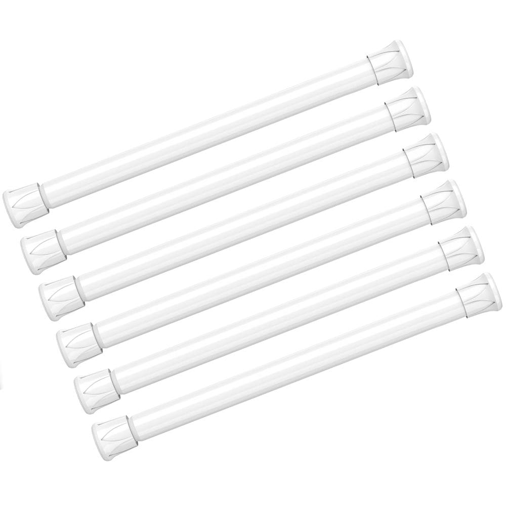 Vareta de cortina de tensão AIZESI Spring Short White 19-33 cm 6 unidades
