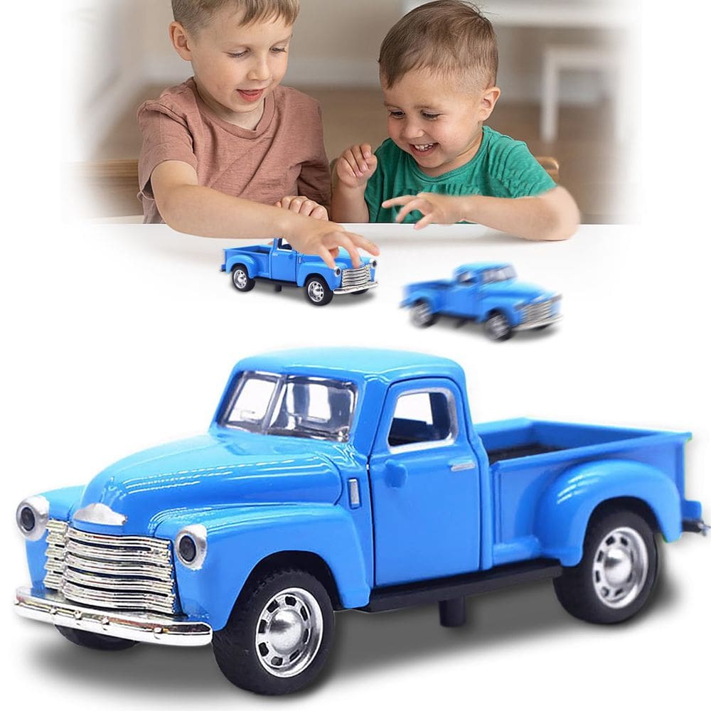 Carro de brinquedo AGSIXZLAN Little Blue Truck 1:32 para crianças de 3 a 12 anos