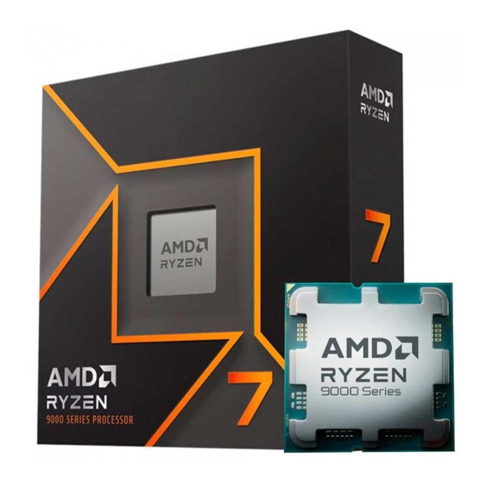 AMD Ryzen 7 9700X - 8 Núcleos - 16 Threads - 3.8GHz (Turbo 5.5 GHZ) - Cache 32MB - AM5 - TDP 65W