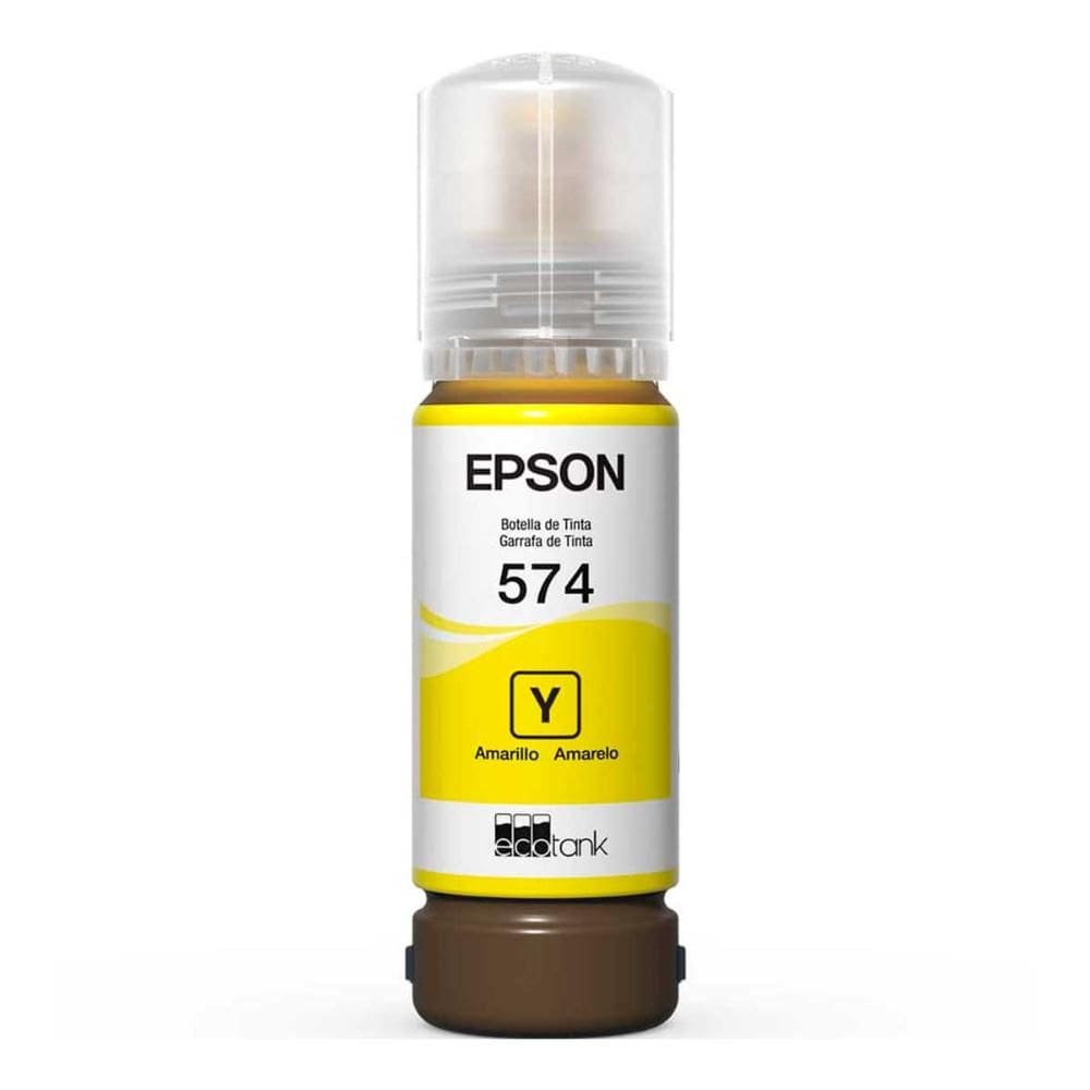 Refil de Tinta Epson T574420 - 70ml - Amarelo - Para Multifuncionais Epson - L8050/L18050/
