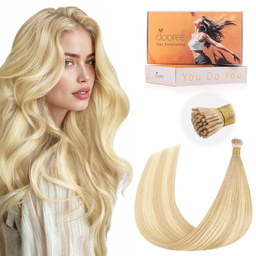 Extensões de cabelo DOORES Itip Real Human Hair 50g/50s 50cm