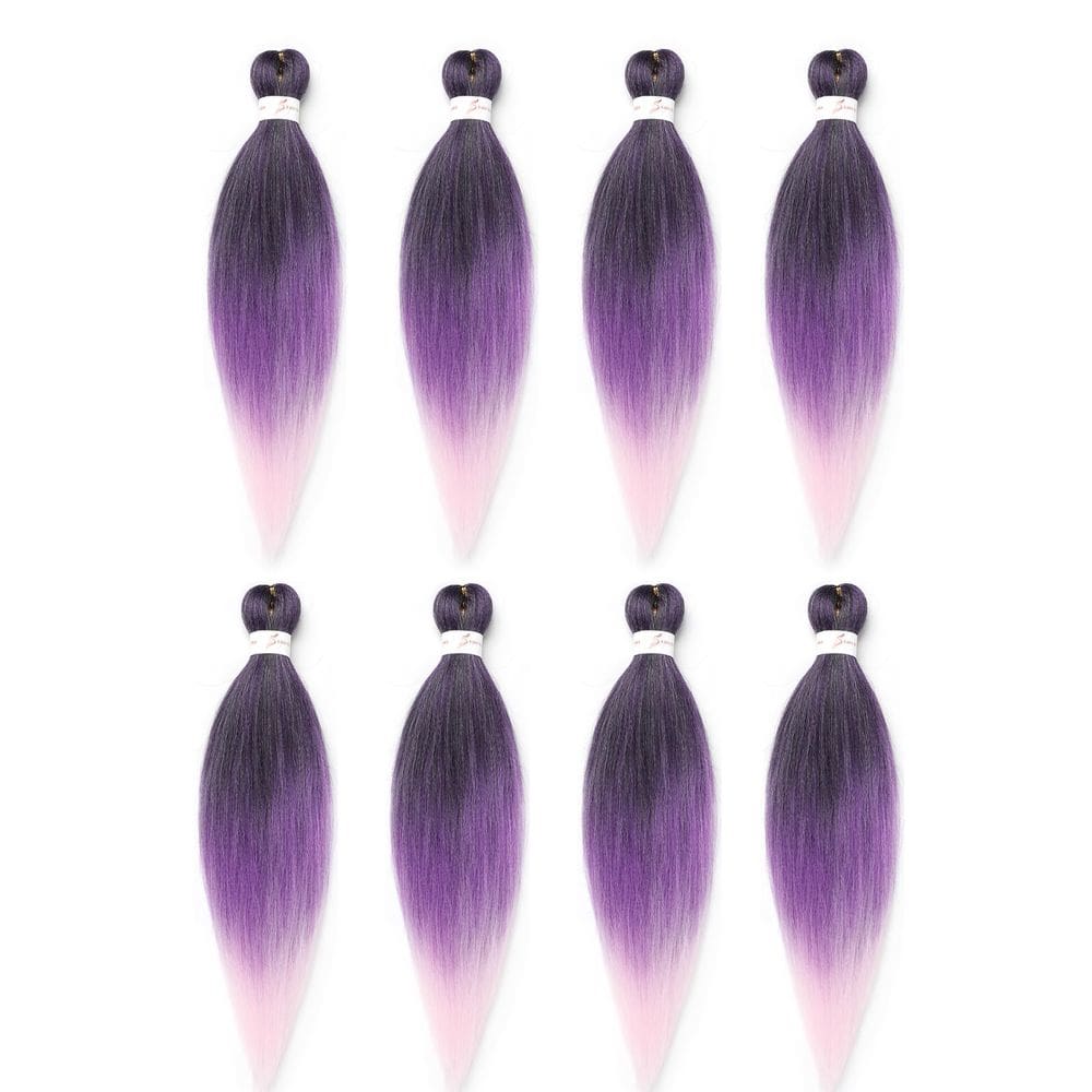 Braiding Hair Zoewan, pré-esticado, 18 polegadas, 8 pacotes