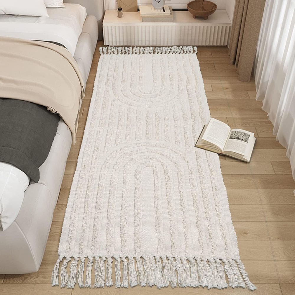 Tapete LEEVAN Boho, lavável, 60x180cm, corredor, cozinha, algodão
