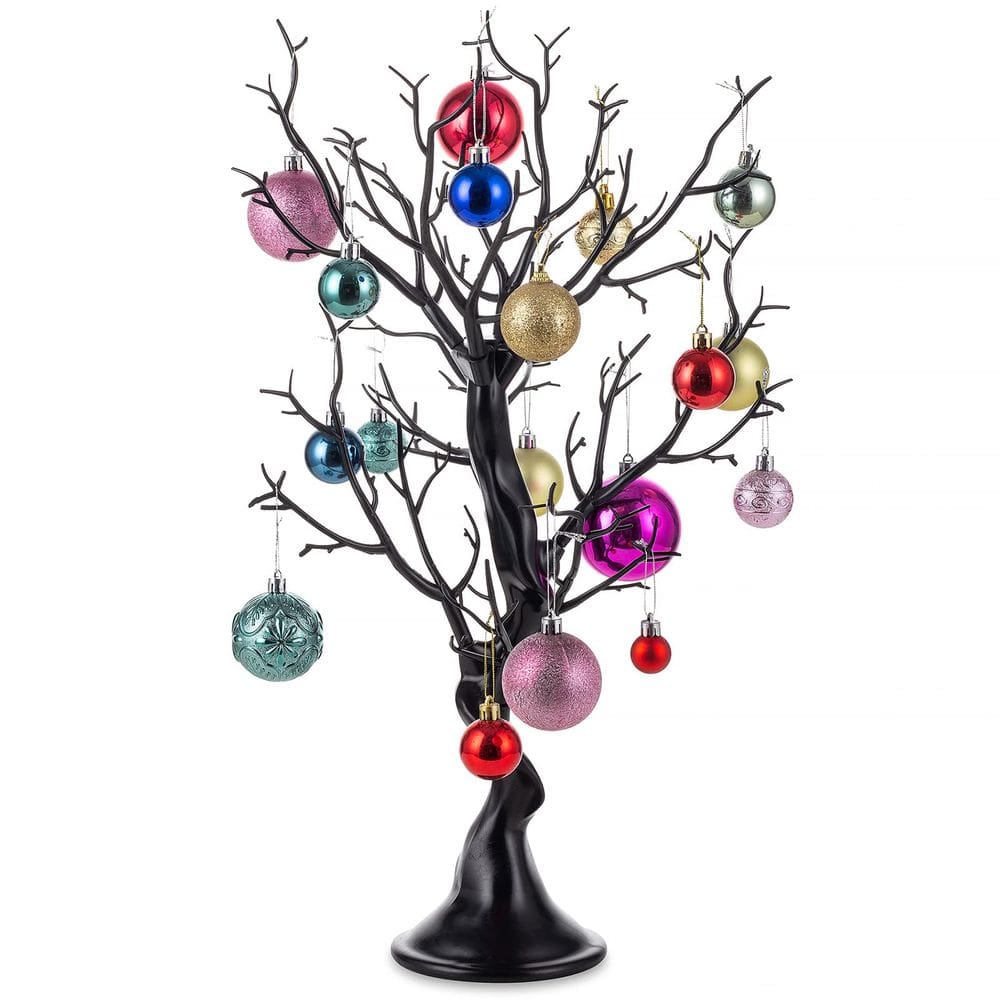 Árvore de Páscoa artificial Nuptio Black, decoração de Natal de 58 cm
