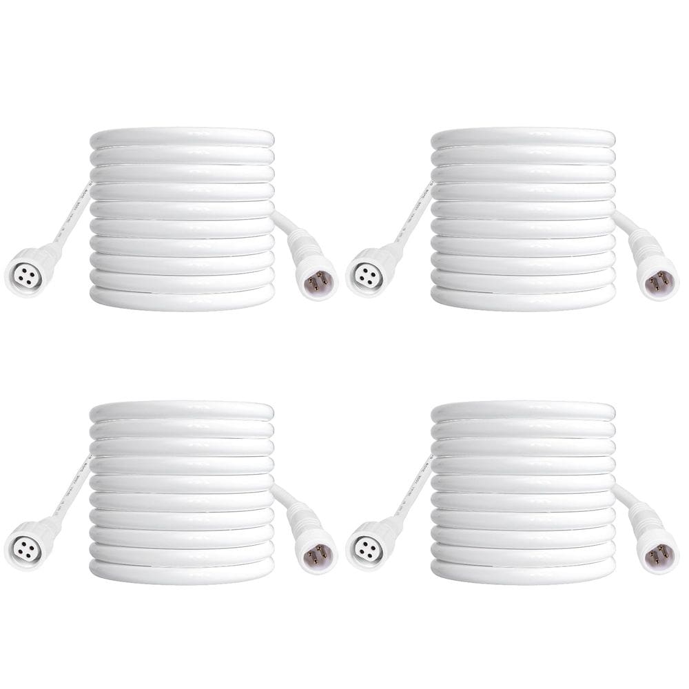 Cabo de extensão Amico 4FT, pacote com 4 pés para luz embutida com luz noturna