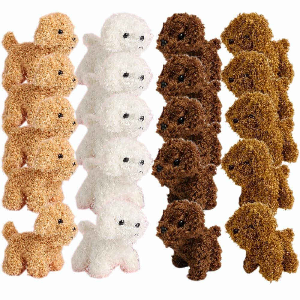 Filhote de pelúcia YUKOUQIAN Mini Dog Plush Puppy 20 unidades