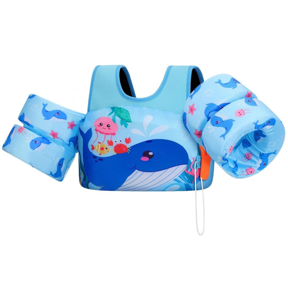 Colete de natação HeySplash Kids Toddler 10-32 kg Puddle Jumper azul