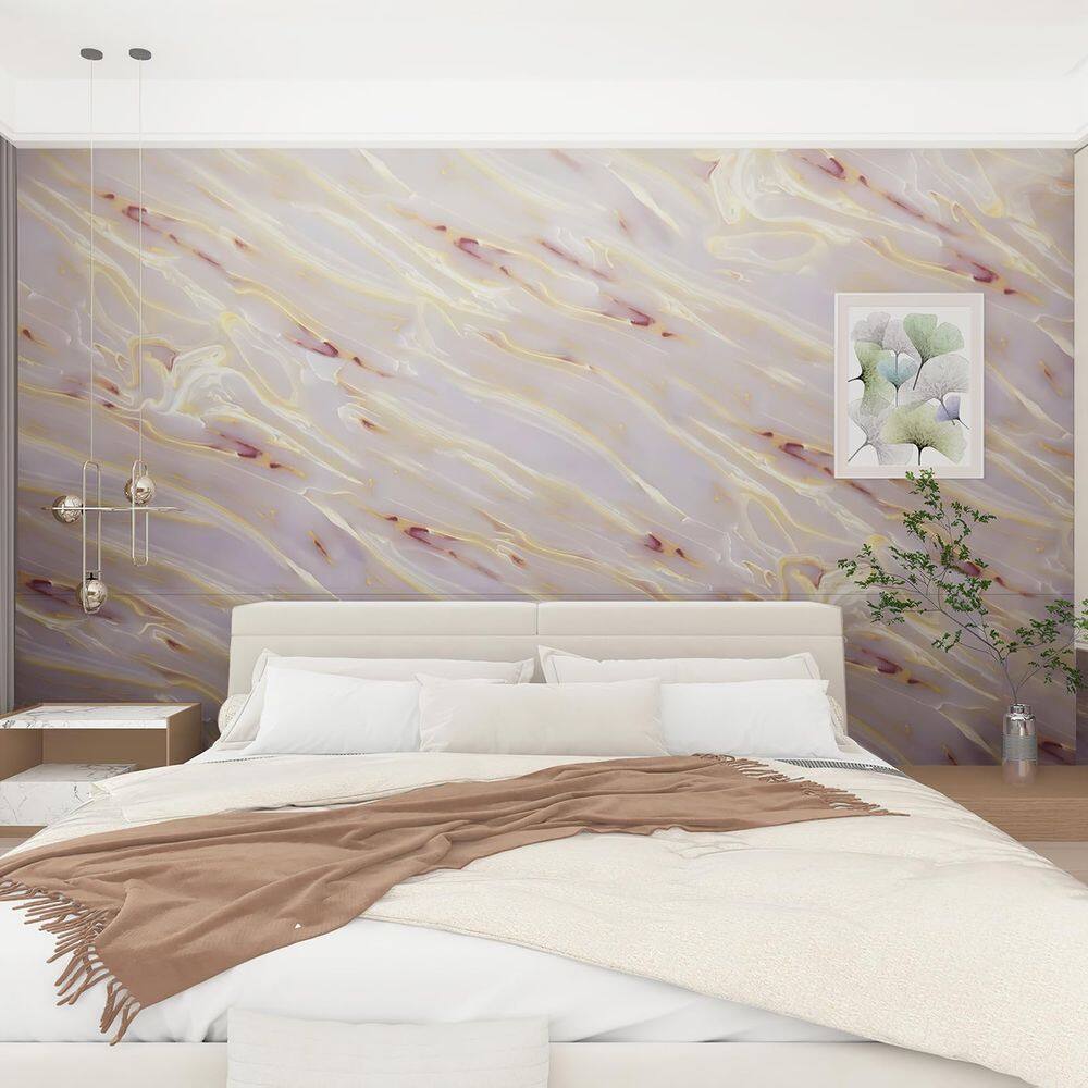 Papel de contato de mármore Boobest Decorative Pink 40cm x 9m