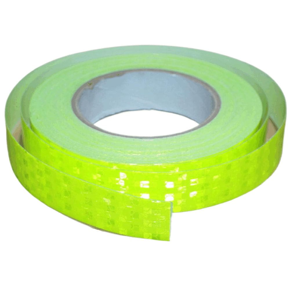 Fita reflexiva tuyrchu verde fluorescente 2,5 cm x 20 m