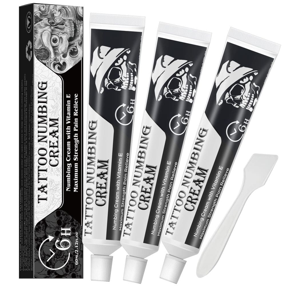 Creme anestésico de tatuagem VEAOON Extra Strength 62 ml, pacote com 3