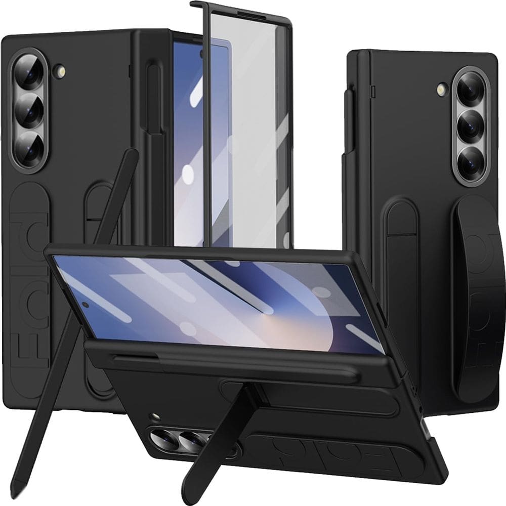 Capa NINKI S Pen para Samsung Galaxy Z Fold 6 com alça preta