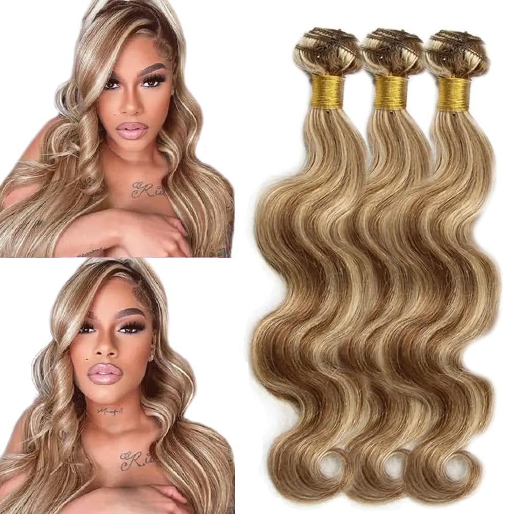 Pacotes de cabelo Fridnae P4/613 Highlight Body Wave 10 12 14 polegadas