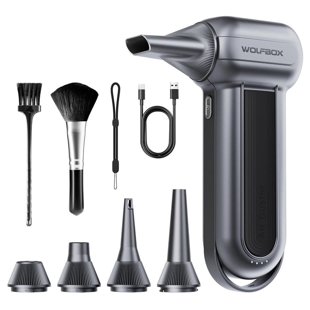 Duster de ar elétrico WOLFBOX MF100 150000RPM sem fio