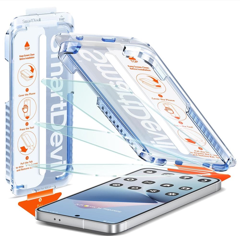 Protetor de tela SMARTDEVIL para Samsung Galaxy S25 (pacote com 3)