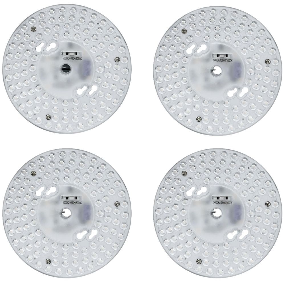 Painel de substituição de ventilador de teto Ansen 6 polegadas 24 W LED, pacote com 4