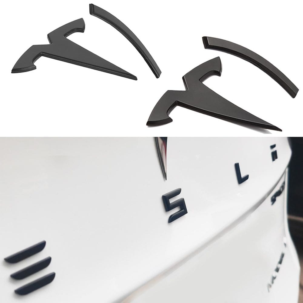 Capa do emblema e substituição de letras completas para Tesla Model Y