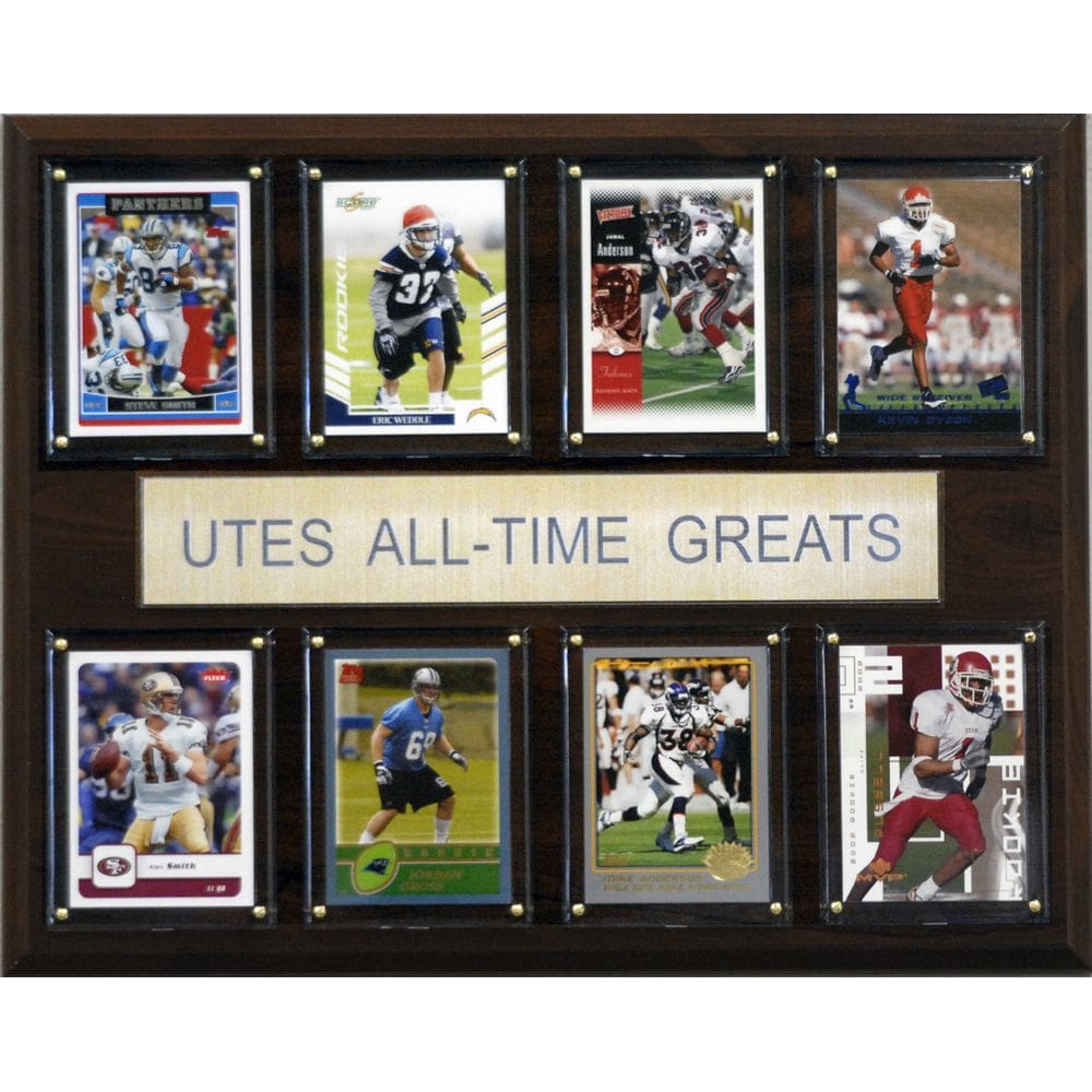 Placa C&I Collectables NCAA Football Utah Utes, os melhores de todos os tempos