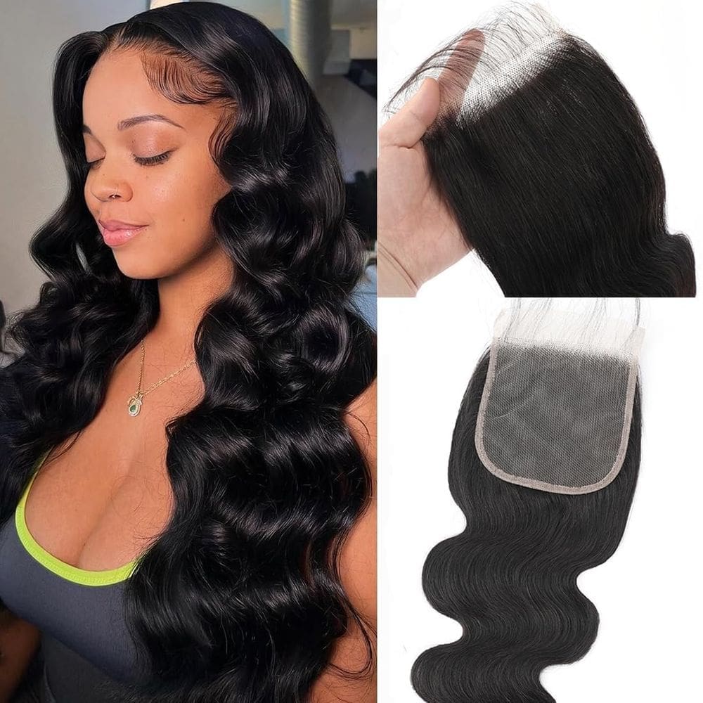 Fecho Misoun Transparent HD Lace Body Wave 20 cm 150% de densidade